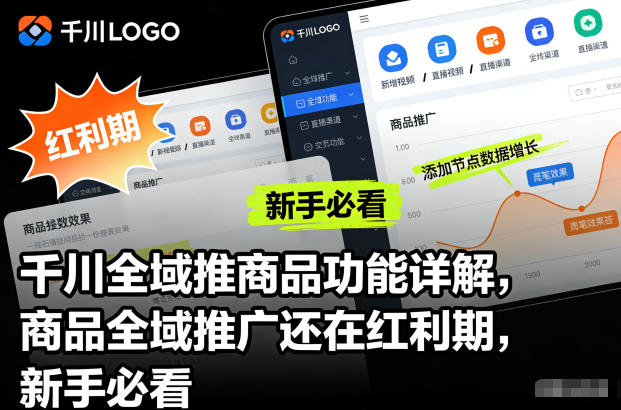 千川全域推商品功能详解，商品全域推广还在红利期，新手必看-创客联盟