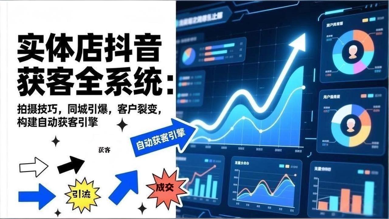 2026实体店抖音获客全系统：拍摄技巧，同城引爆，客户裂变，构建自动获客引擎-创客联盟