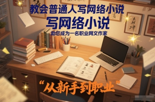 教会普通人写网络小说，助您成为一名职业网文作家-创客联盟