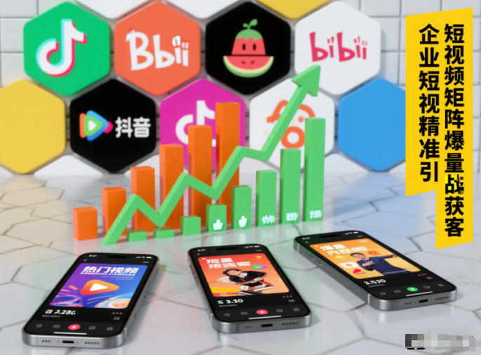 企业短视频精准引流矩阵获客，短视频矩阵爆量战法-创客联盟