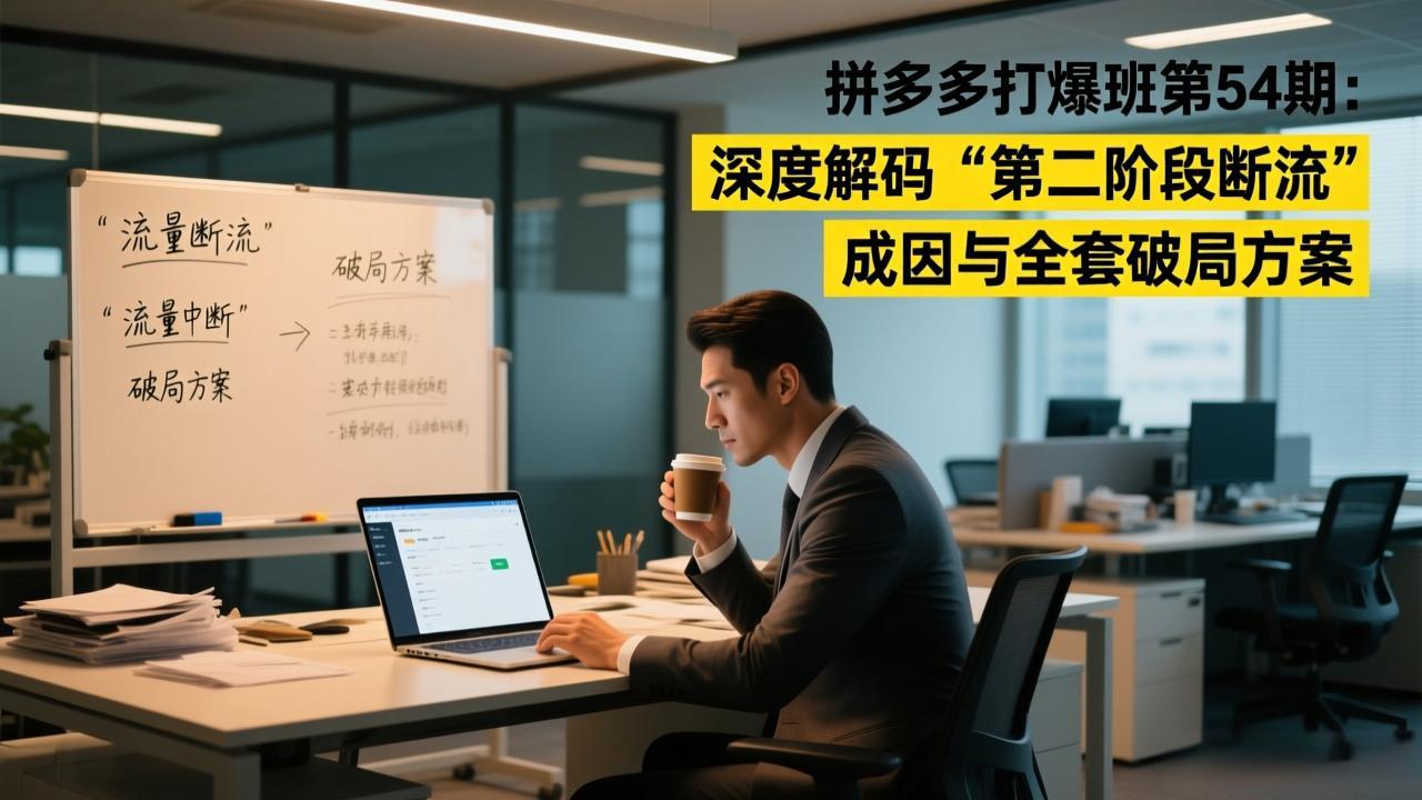 拼多多打爆班第54期：深度解码“第二阶段断流”成因与全套破局方案-创客联盟
