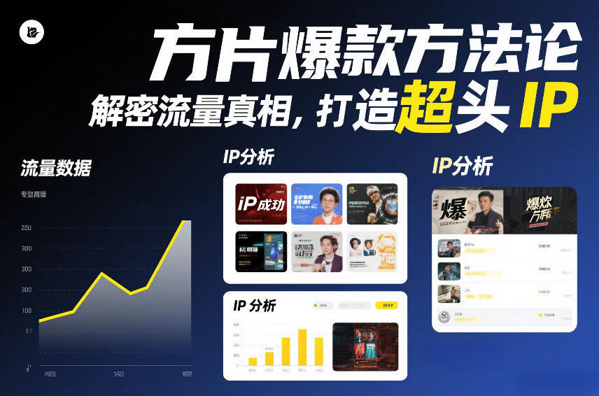 方片爆款方法论，解密流量真相，打造超头IP-创客联盟