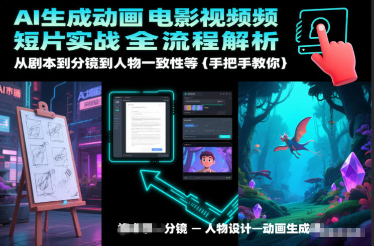 AI生成动画电影视频短片实战全流程解析，从剧本到分镜到人物一致性等手把手教你-创客联盟