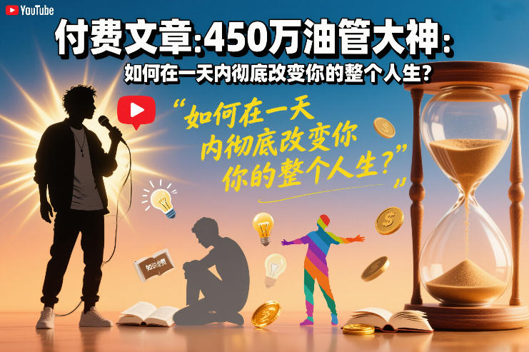 付费文章：450万油管大神：如何在一天内彻底改变你的整个人生？-创客联盟
