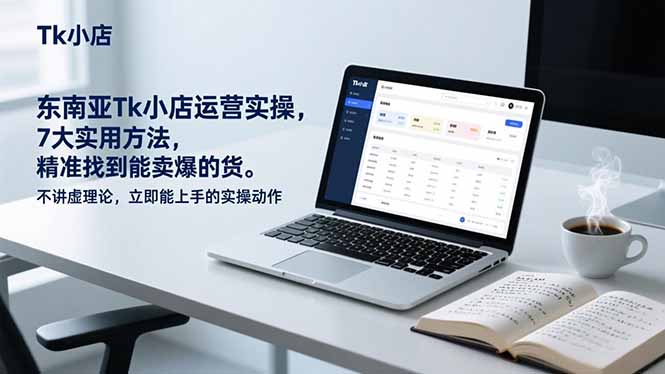 东南亚Tk小店运营实操，7大实用方法，精准找到能卖爆的货。不讲虚理论，立即能上手的实操动作-创客联盟