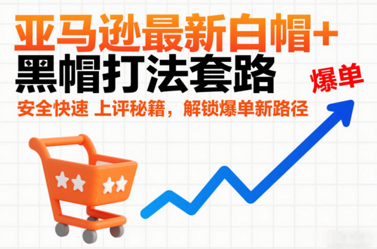 亚马逊最新白帽+黑帽打法套路，安全快速上评秘籍，解锁爆单新路径-创客联盟