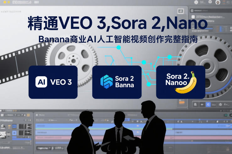 精通VEO 3,Sora 2,Nano Banana商业AI人工智能视频创作完整指南-创客联盟