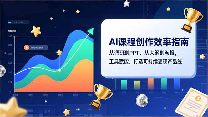 AI课程创作效率指南，从调研到PPT、从大纲到海报，工具赋能，打造可持续变现产品线-创客联盟