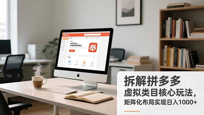 拆解拼多多虚拟类目核心玩法，矩阵化布局实现日入1000+-创客联盟