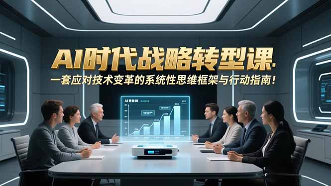 AI时代战略转型课：一套应对技术变革的系统性思维框架与行动指南！-创客联盟